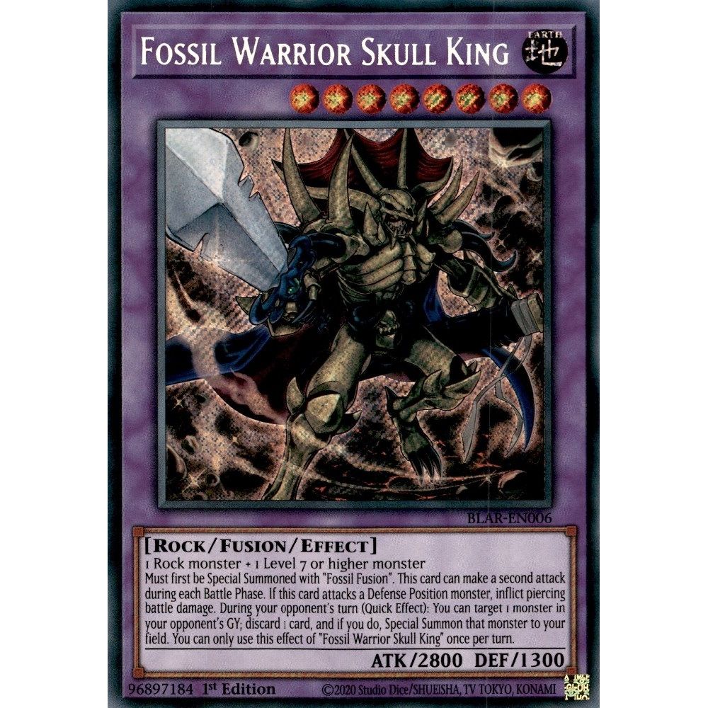 Image for Fossil Warrior Skull King (BLAR-EN006) (BLAR) - YuGiOh