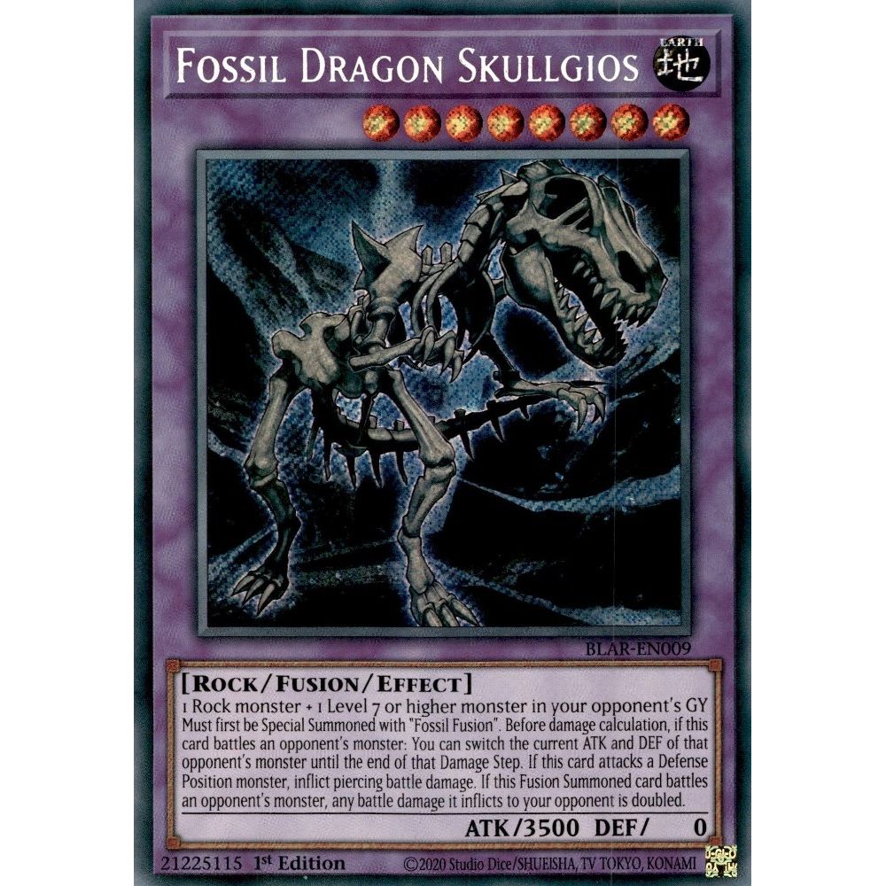 Image for Fossil Dragon Skullgios (BLAR-EN009) (BLAR) - YuGiOh