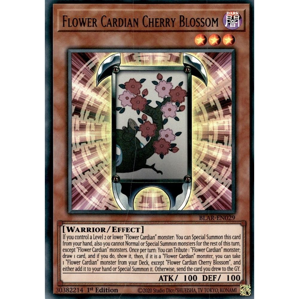 Image for Flower Cardian Cherry Blossom (BLAR-EN029) (BLAR) - YuGiOh
