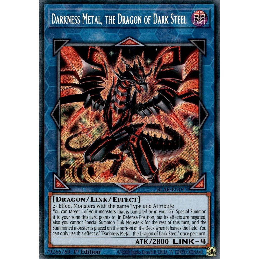 Image for Darkness Metal, the Dragon of Dark Steel (BLAR-EN047) (BLAR) - YuGiOh