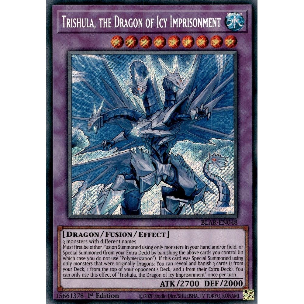 Image for Trishula, the Dragon of Icy Imprisonment (BLAR-EN048) (BLAR) - YuGiOh