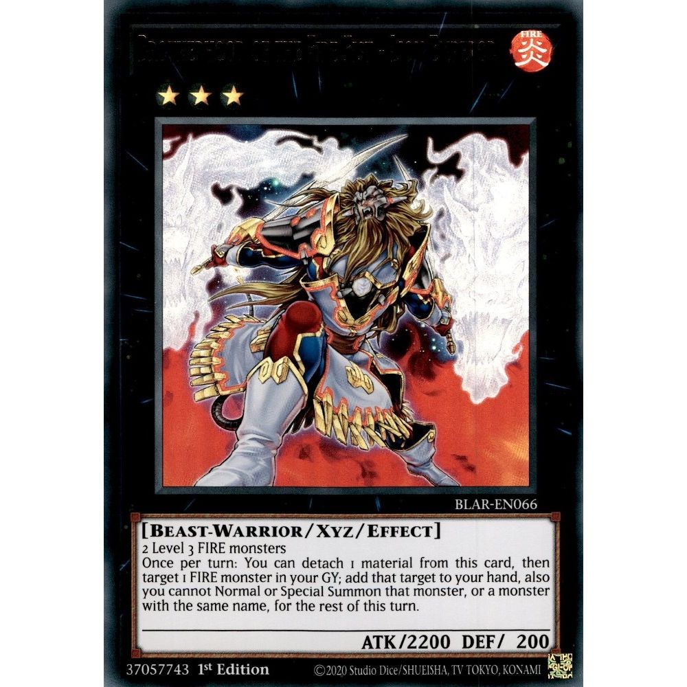 Image for Brotherhood of the Fire Fist - Lion Emperor (BLAR-EN066) (BLAR) - YuGiOh