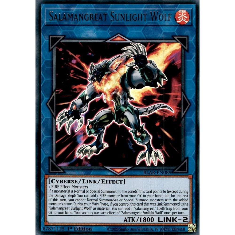Image for Salamangreat Sunlight Wolf (BLAR-EN089) (BLAR) - YuGiOh