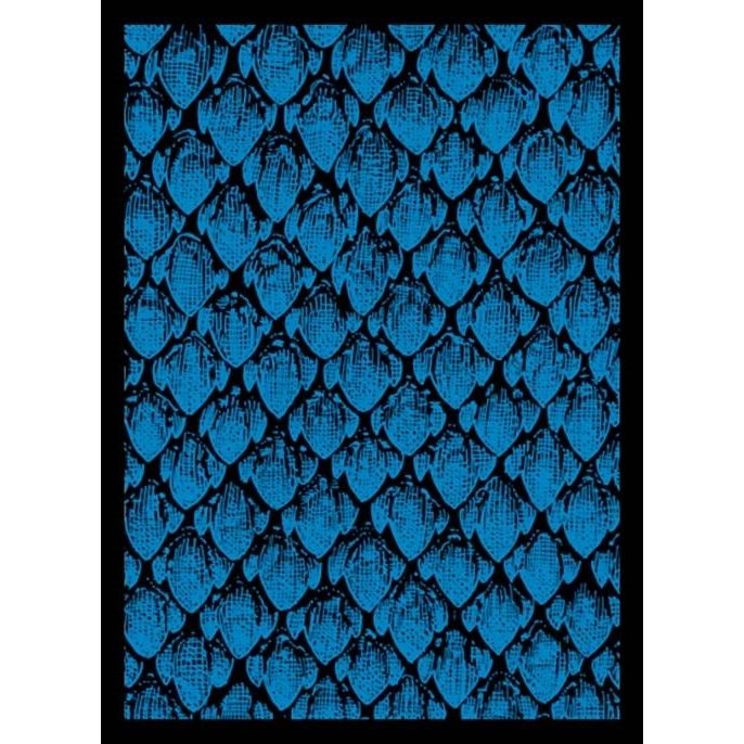 Image for Double Matte Sleeve - Dragonhide - Blue (50-Pack) - Card Sleeves