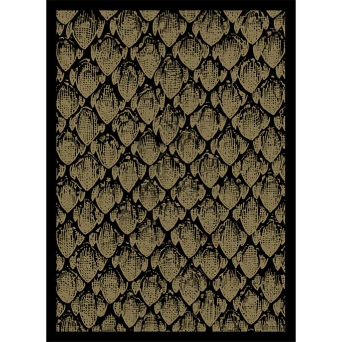 Image for Double Matte Sleeve - Dragonhide - Gold (50-Pack) - Card Sleeves