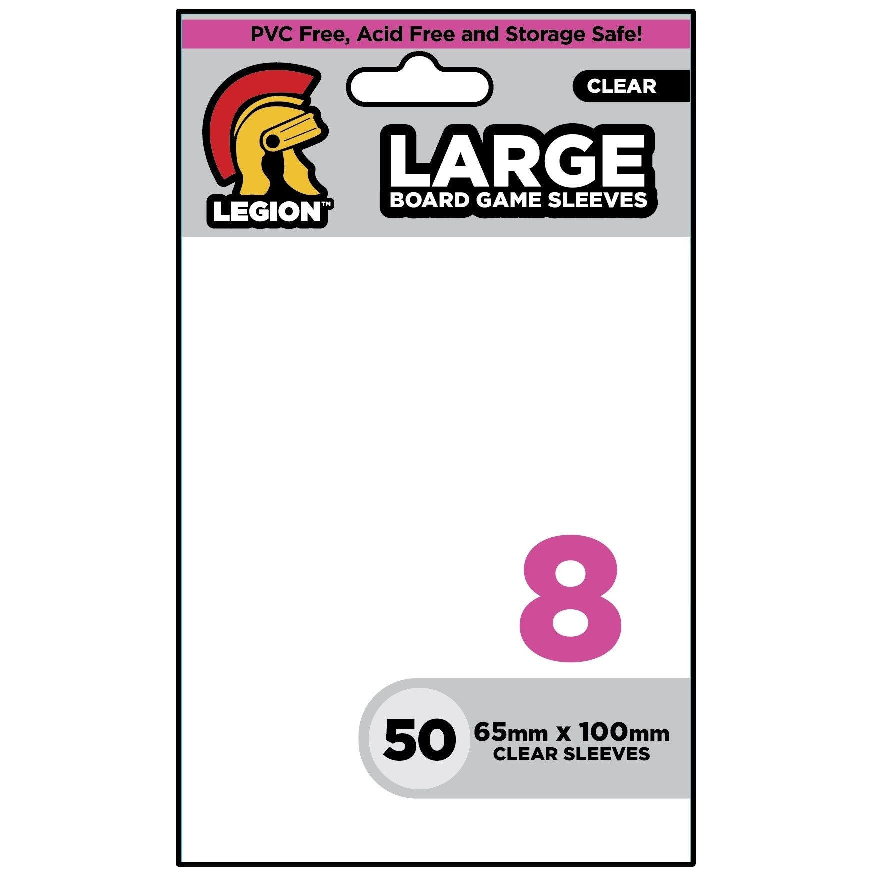 Image for Clear Board Game Sleeves - Large (50-Pack) - Card Sleeves