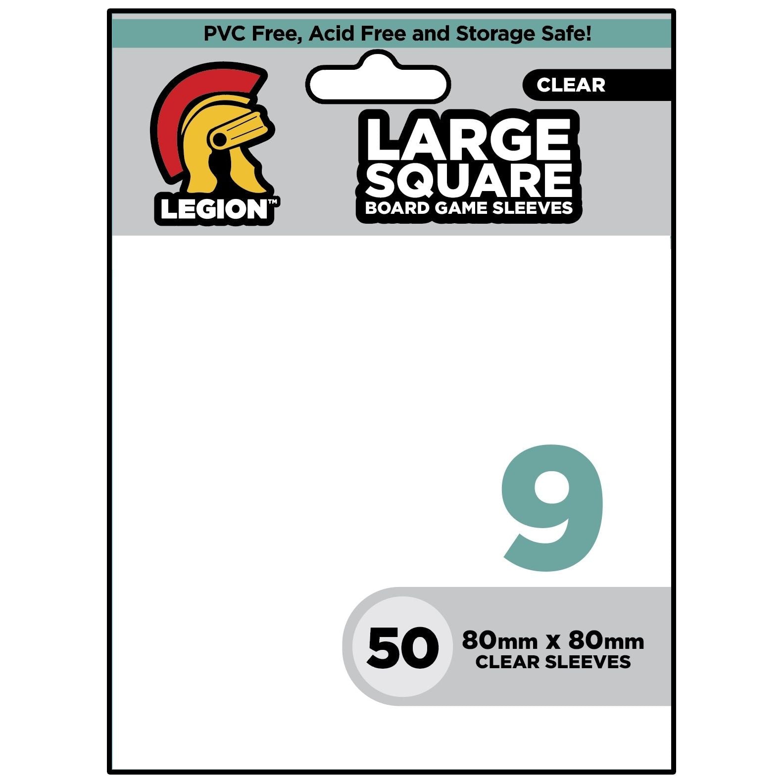 Image for Clear Board Game Sleeves - Large Square (50-Pack) - Card Sleeves