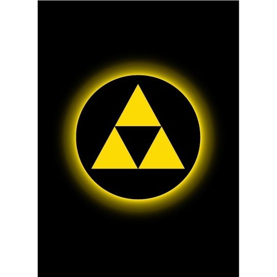 Image for Double Matte Art Sleeve - Absolute Iconic Triforce (50-Pack) - Card Sleeves