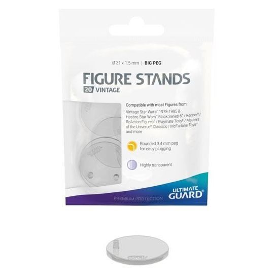 Image for Ultimate Guard Figure Stands - Big Peg Vintage (20 pieces) - Collectible Storage