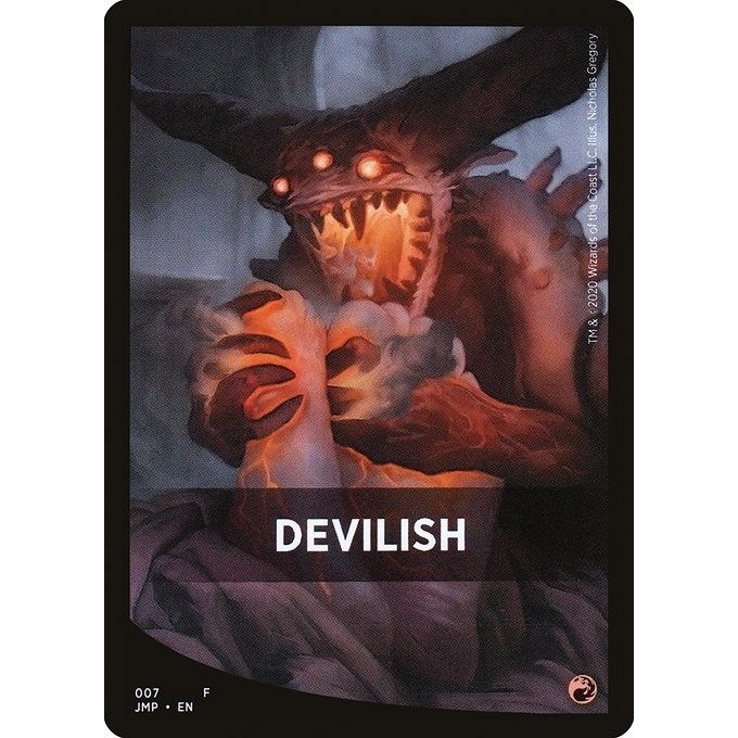 Image for Devilish Theme Card (7) (JMP) - Magic: The Gathering