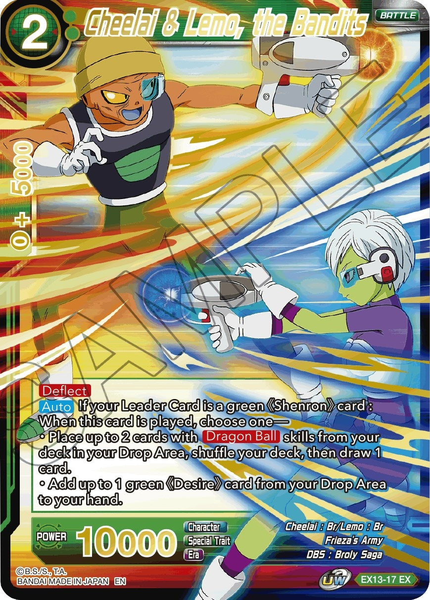 Image for Cheelai & Lemo, the Bandits (EX13-17) (DBS-BE13) - Dragon Ball Super: Masters