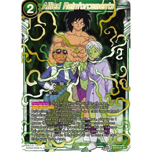 Image for Allied Reinforcements (EX13-21) (DBS-BE13) - Dragon Ball Super: Masters