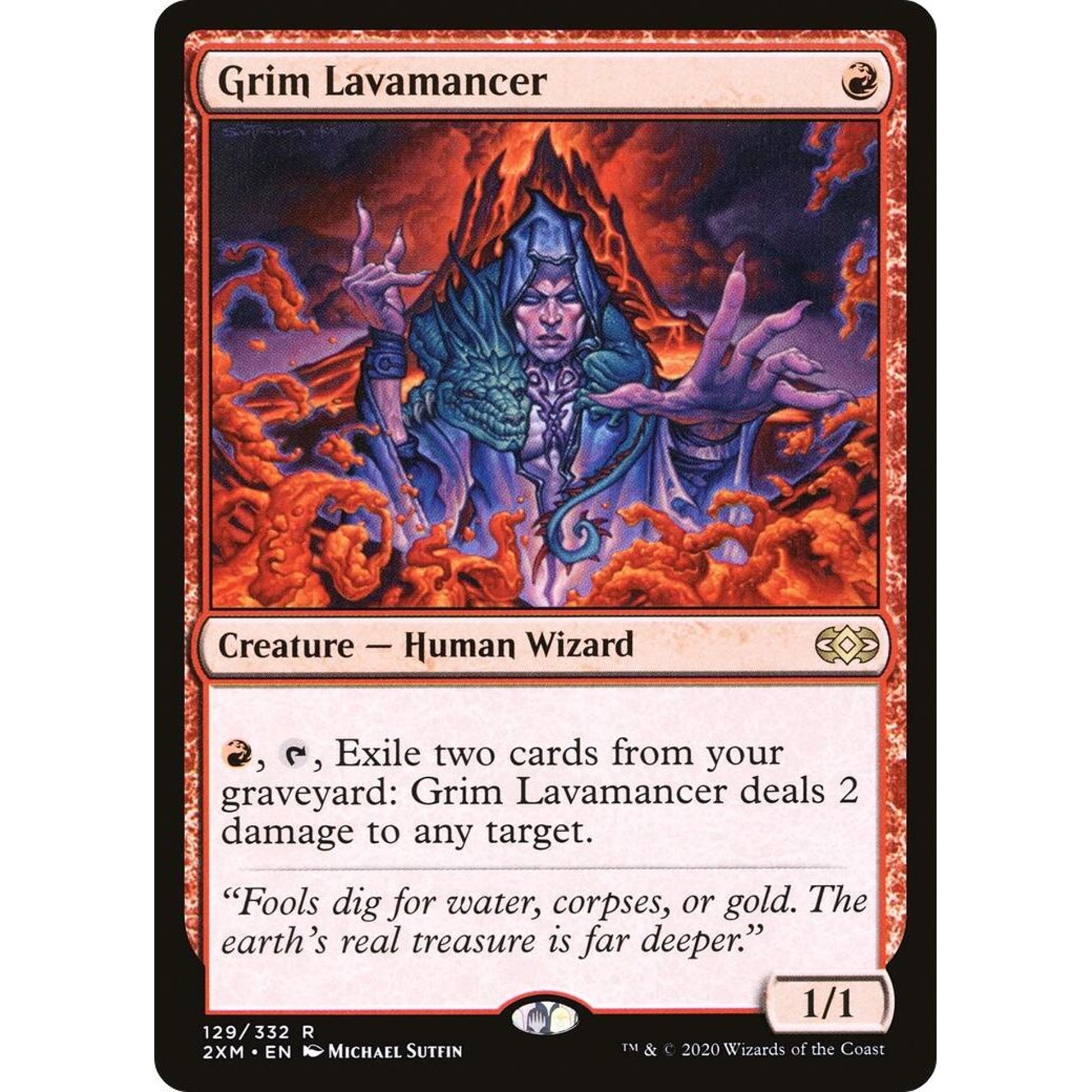 Image for Grim Lavamancer (129) (2XM) - Magic: The Gathering