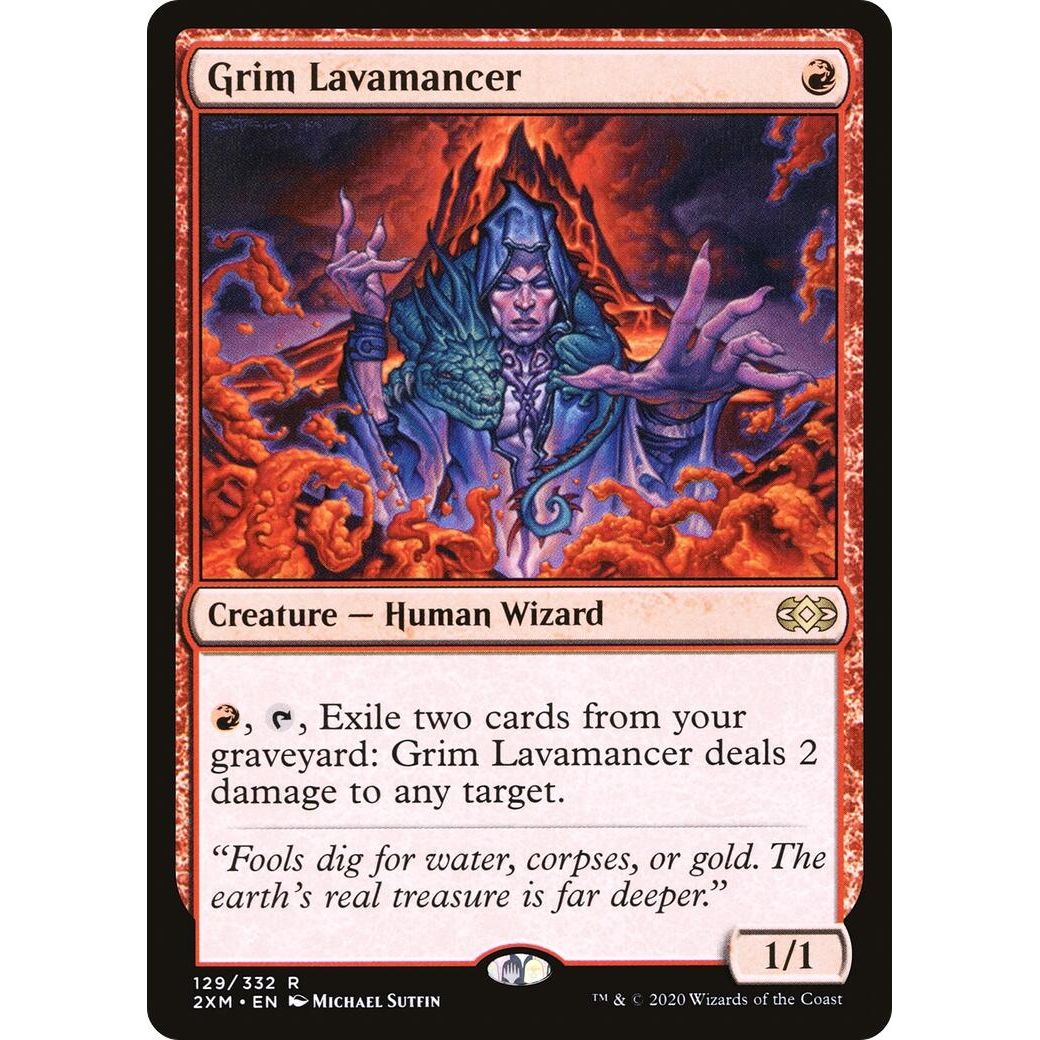Image for Grim Lavamancer (129) (2XM) - Magic: The Gathering