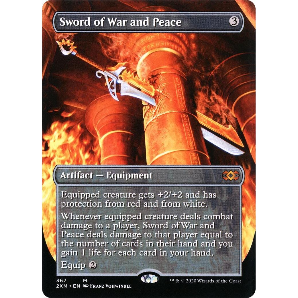 Image for Sword of War and Peace (Borderless) (367) (2XM) - Magic: The Gathering