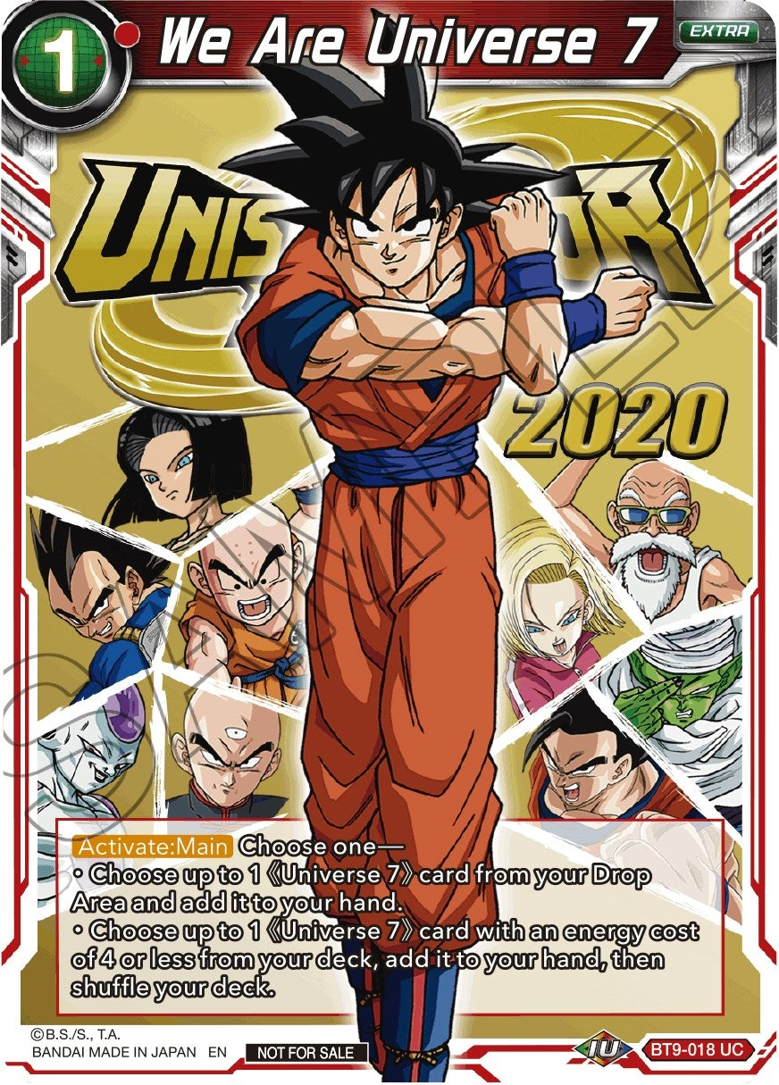 Image for We Are Universe 7 (BT9-018) (TPR) - Dragon Ball Super: Masters