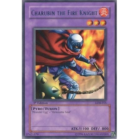 Image for Charubin the Fire Knight (LOB-015) (LOB) - YuGiOh