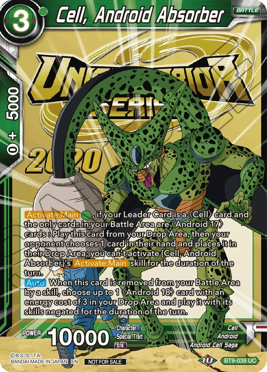 Image for Cell, Android Absorber (BT9-039) (TPR) - Dragon Ball Super: Masters