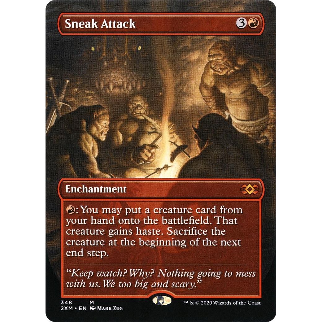 Image for Sneak Attack (Borderless) (348) (2XM) - Magic: The Gathering