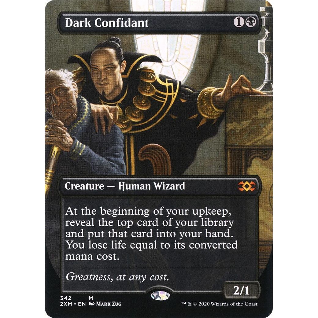 Image for Dark Confidant (Borderless) (342) (2XM) - Magic: The Gathering