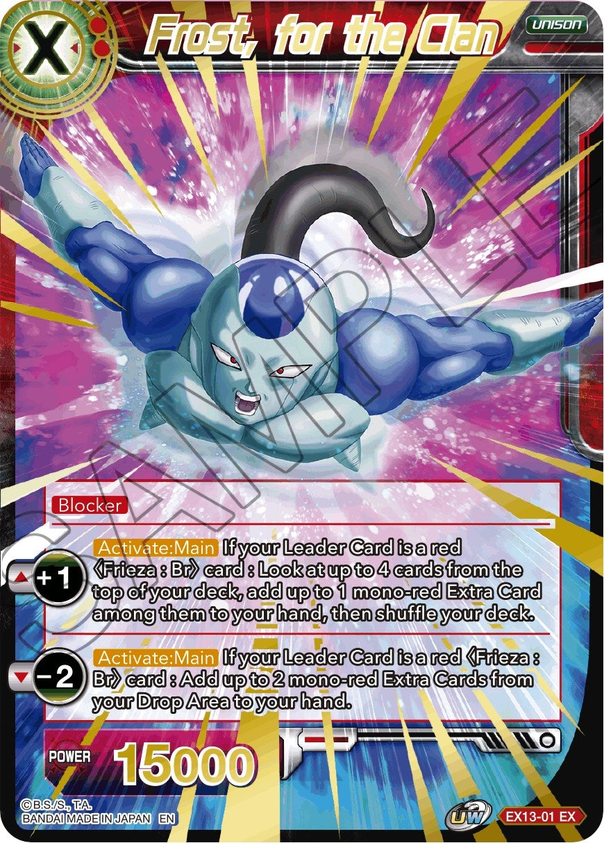 Image for Frost, for the Clan (EX13-01) (DBS-BE13) - Dragon Ball Super: Masters