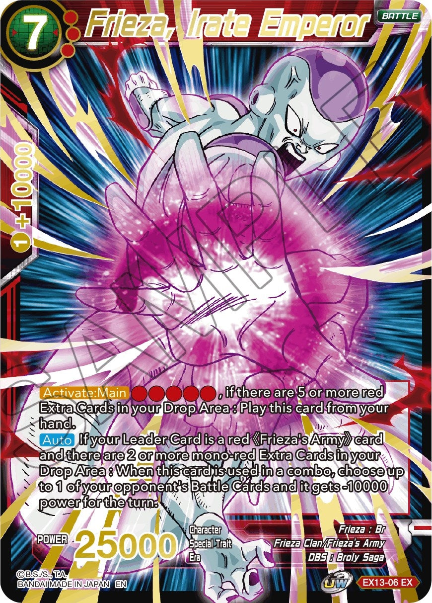Image for Frieza, Irate Emperor (EX13-06) (DBS-BE13) - Dragon Ball Super: Masters