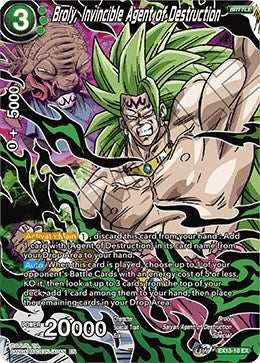 Image for Broly, Invincible Agent of Destruction (EX13-18) (DBS-BE13) - Dragon Ball Super: Masters