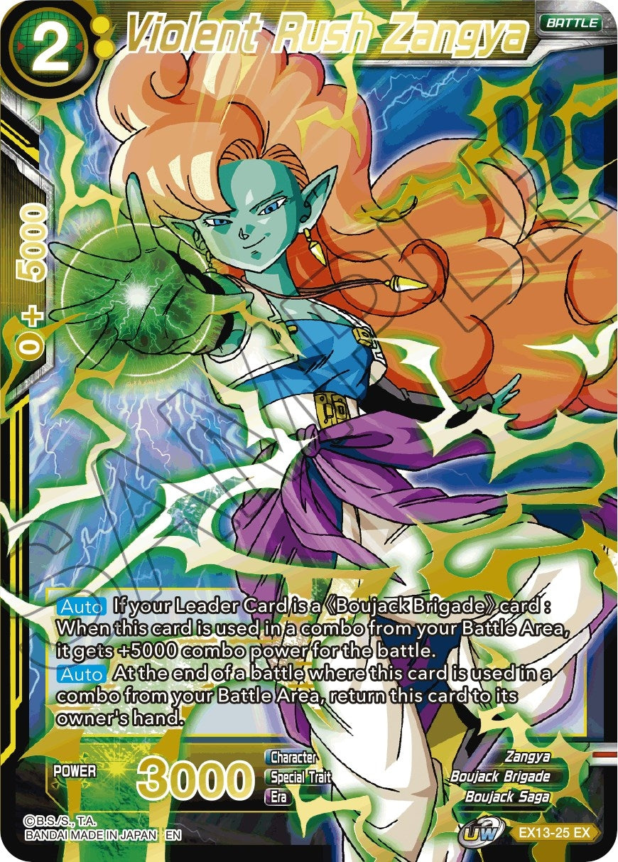 Image for Violent Rush Zangya (EX13-25) (DBS-BE13) - Dragon Ball Super: Masters