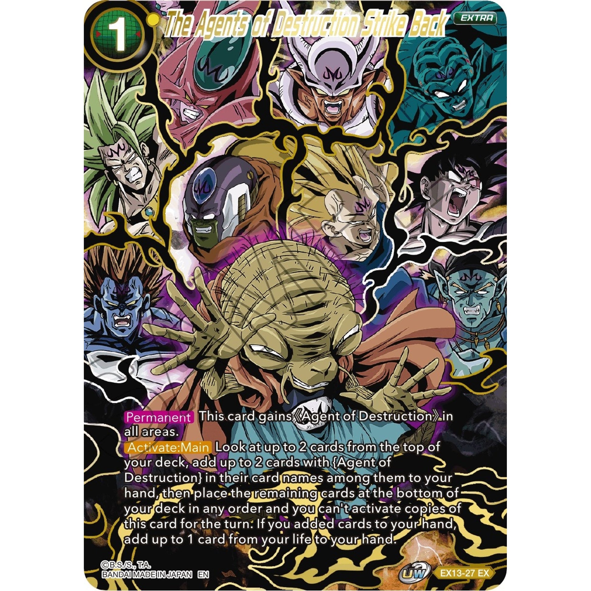 Image for The Agents of Destruction Strike Back (EX13-27) (DBS-BE13) - Dragon Ball Super: Masters