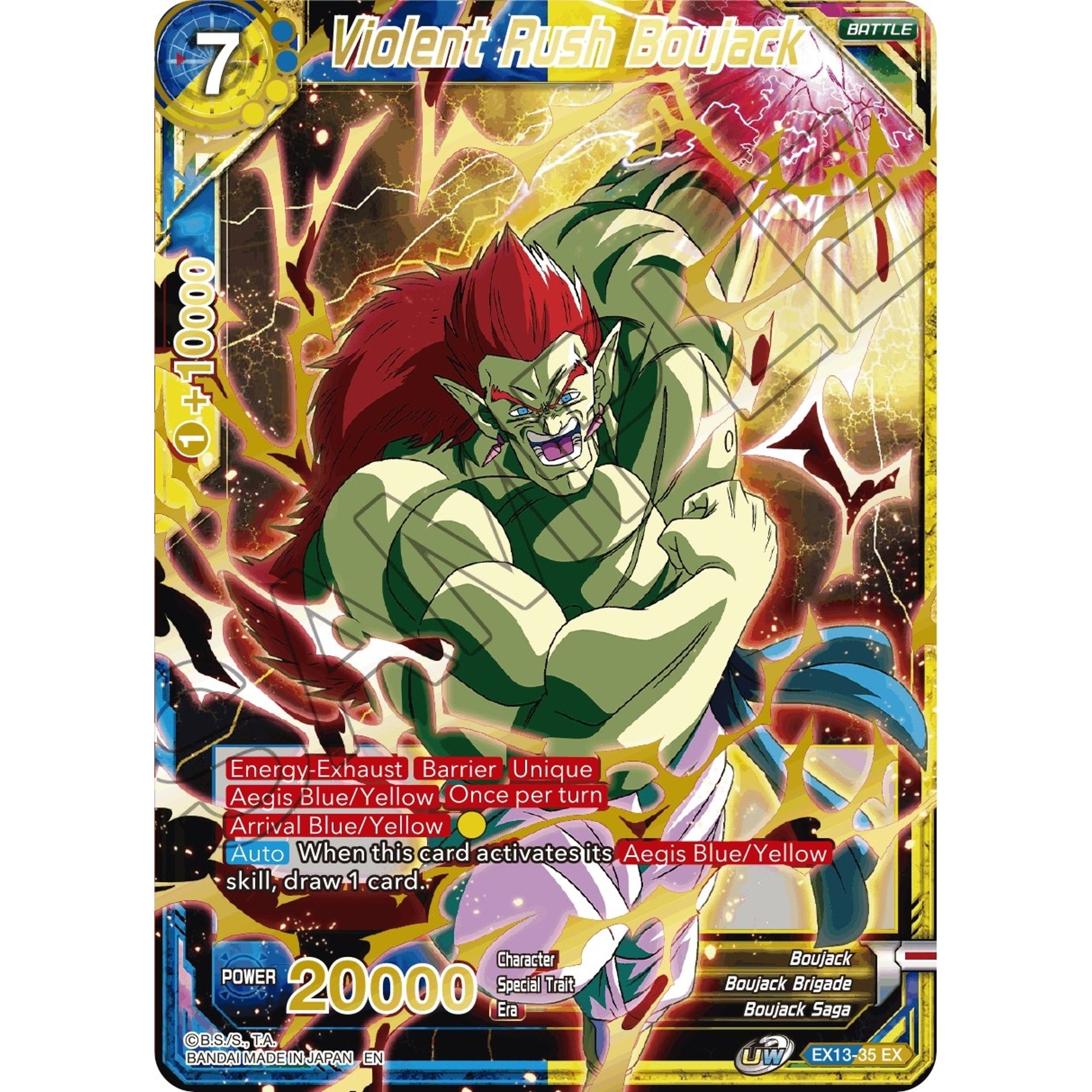 Image for Violent Rush Boujack (EX13-35) (DBS-BE13) - Dragon Ball Super: Masters