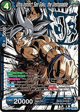 Image for Ultra Instinct Son Goku, the Unstoppable (Alternate Art) (DB1-021) (DBS-BE13) - Dragon Ball Super: Masters