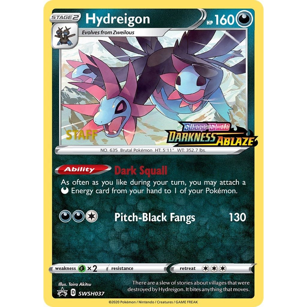 Image for Hydreigon - SWSH037 (Prerelease) [Staff] (SWSH037) (SWSD) - Pokemon