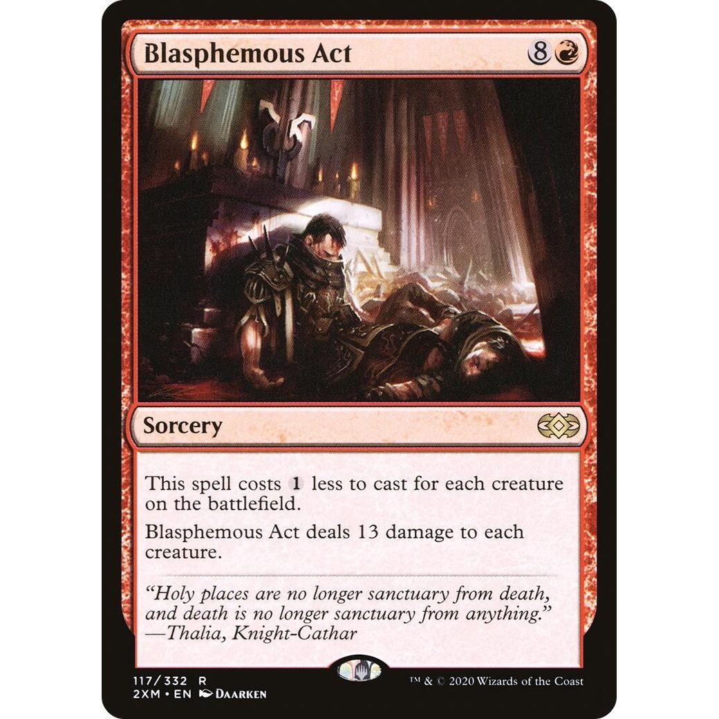 Image for Blasphemous Act (117) (2XM) - Magic: The Gathering