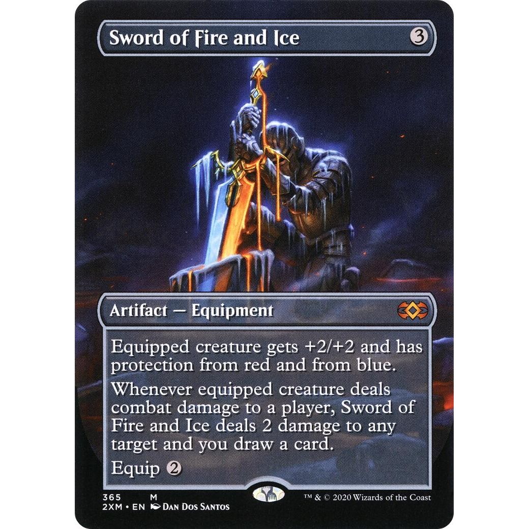Image for Sword of Fire and Ice (Borderless) (365) (2XM) - Magic: The Gathering