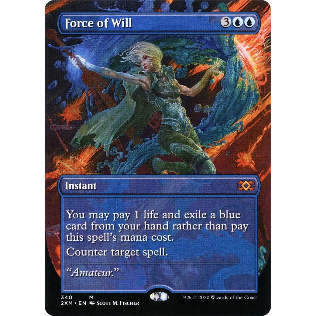 Image for Force of Will (Borderless) (340) (2XM) - Magic: The Gathering