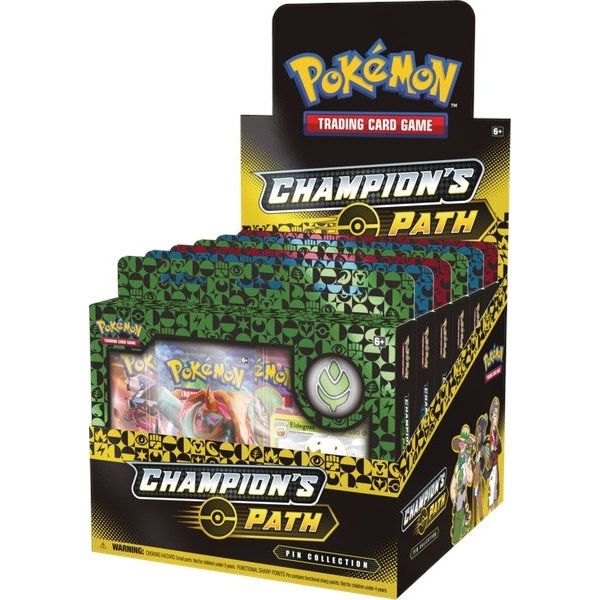 Image for Champion's Path Pin Collection Display: Turffield, Hulbury, & Motostoke Gyms - Pokemon