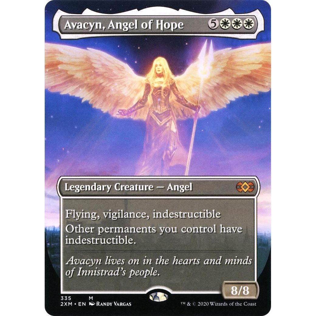 Image for Avacyn, Angel of Hope (Borderless) (335) (2XM) - Magic: The Gathering