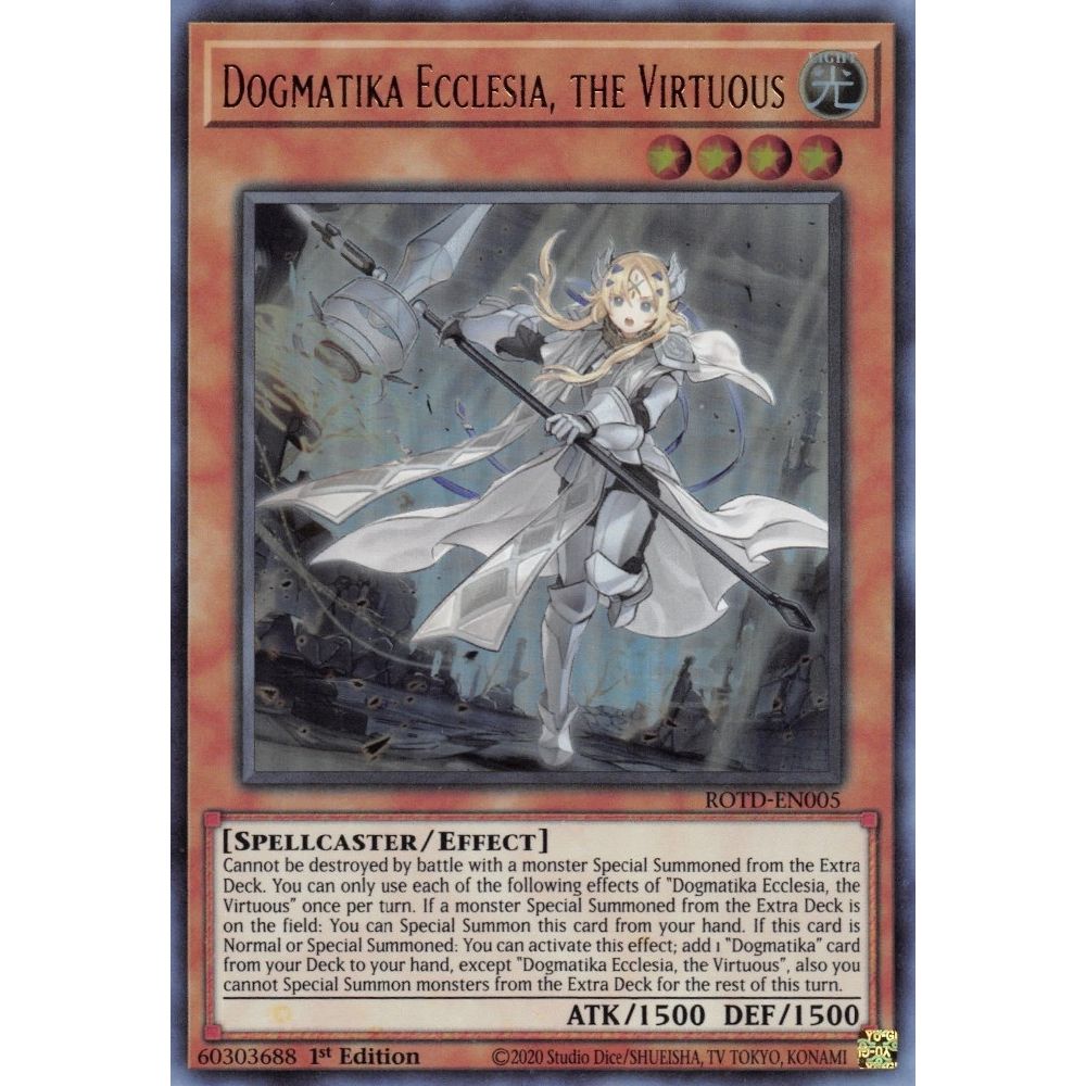 Image for Dogmatika Ecclesia, the Virtuous (ROTD-EN005) (ROTD) - YuGiOh