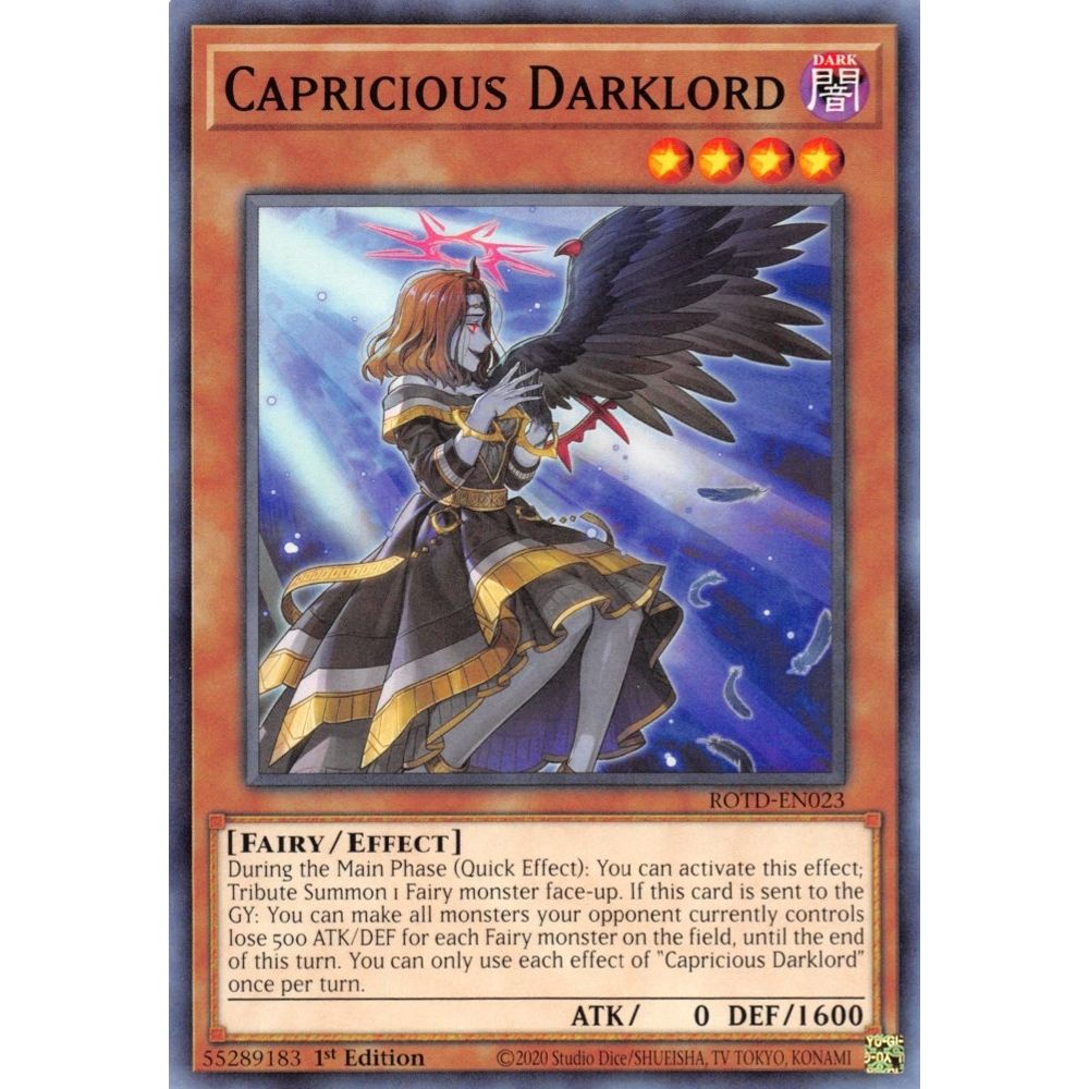 Image for Capricious Darklord (ROTD-EN023) (ROTD) - YuGiOh
