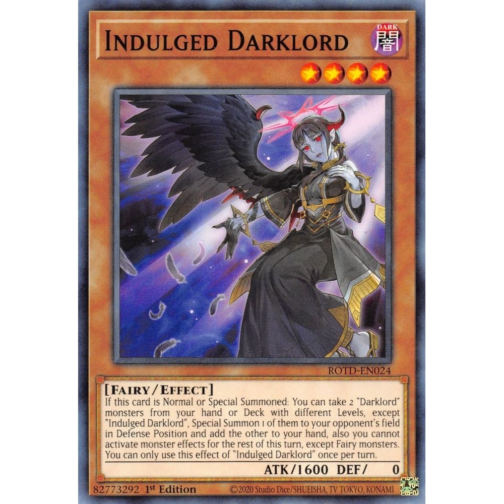Image for Indulged Darklord (ROTD-EN024) (ROTD) - YuGiOh