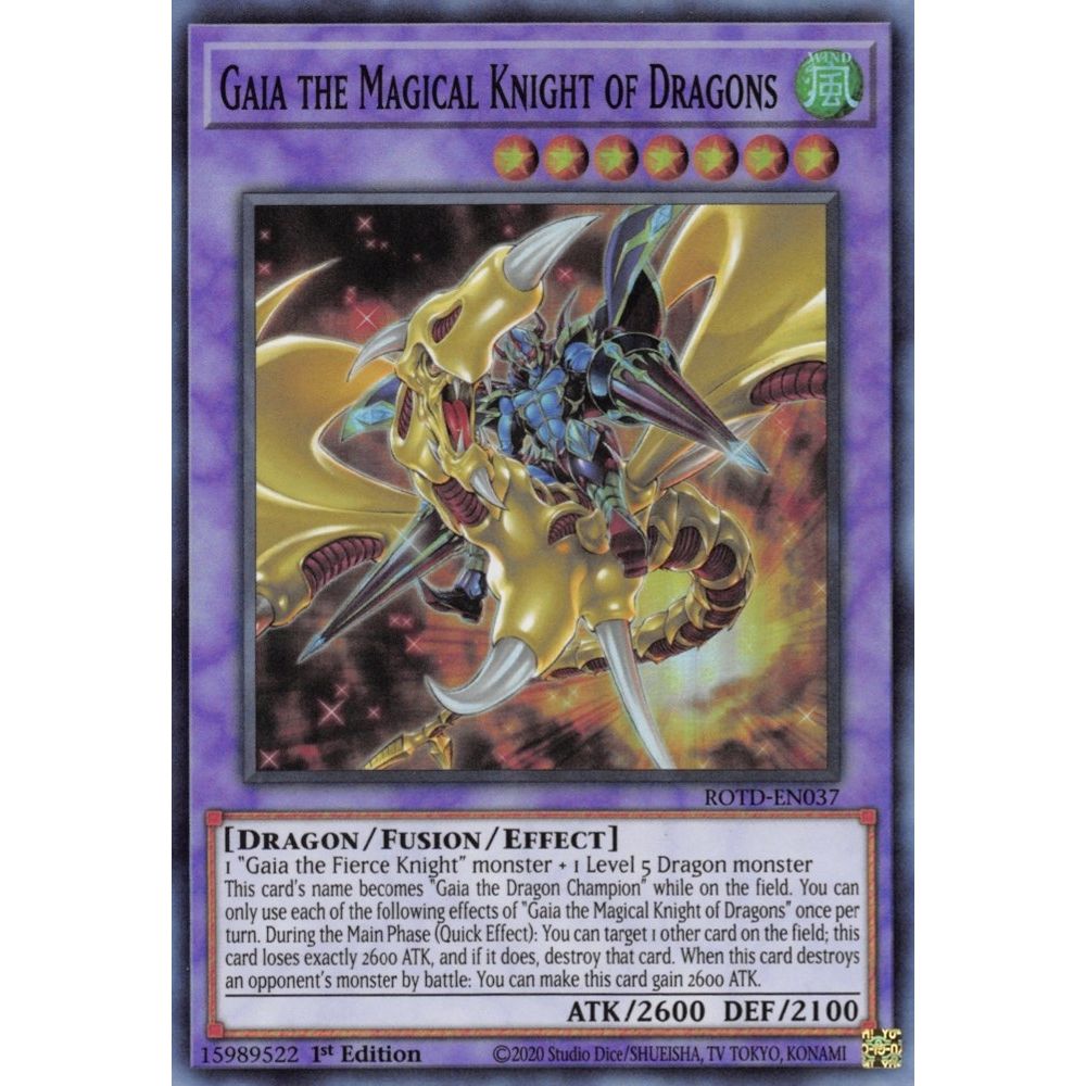 Image for Gaia the Magical Knight of Dragons (ROTD-EN037) (ROTD) - YuGiOh