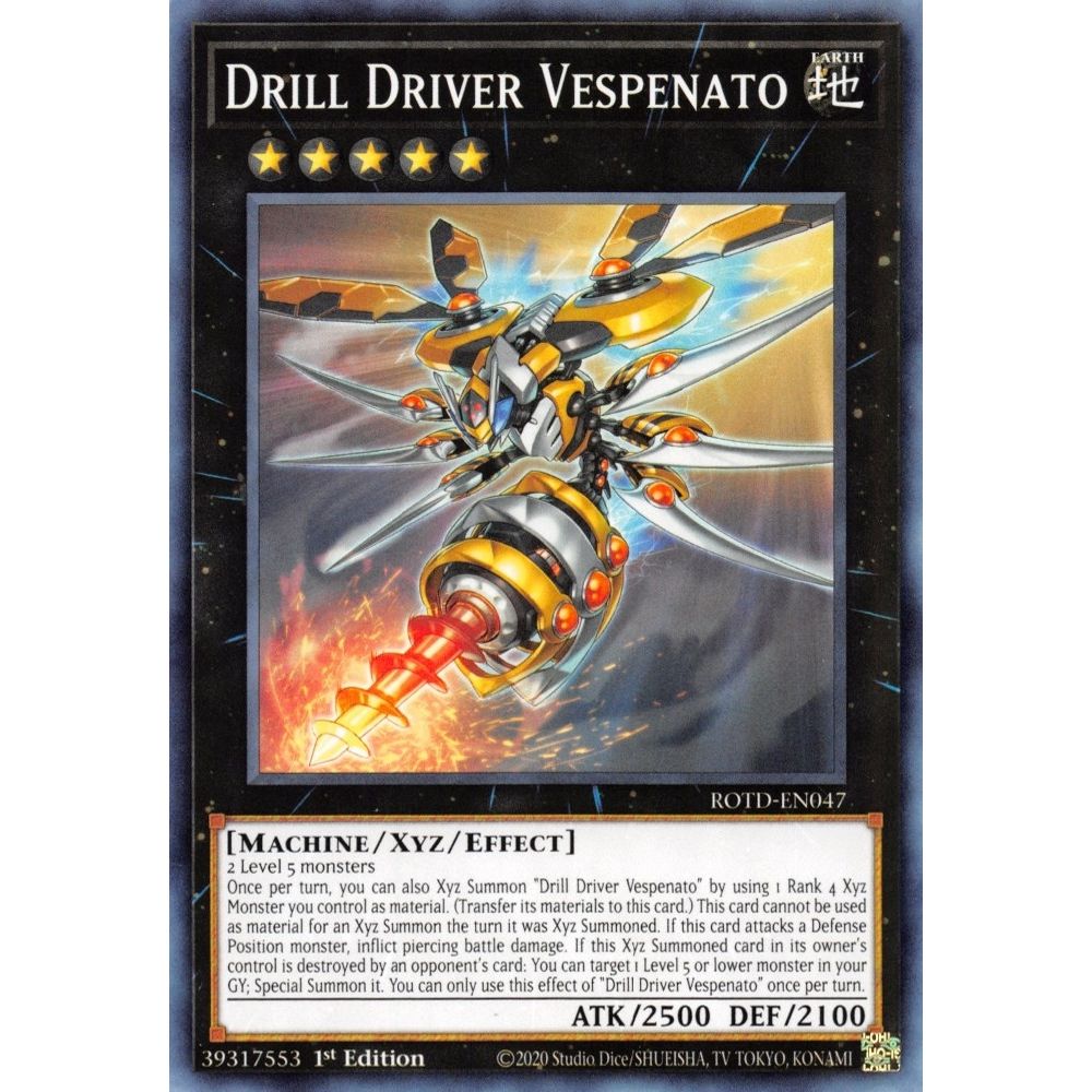 Image for Drill Driver Vespenato (ROTD-EN047) (ROTD) - YuGiOh