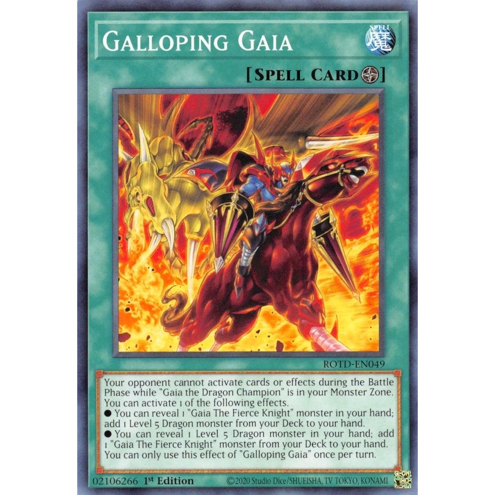 Image for Galloping Gaia (ROTD-EN049) (ROTD) - YuGiOh