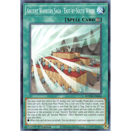 Image for Ancient Warriors Saga - East-by-South Winds (ROTD-EN060) (ROTD) - YuGiOh