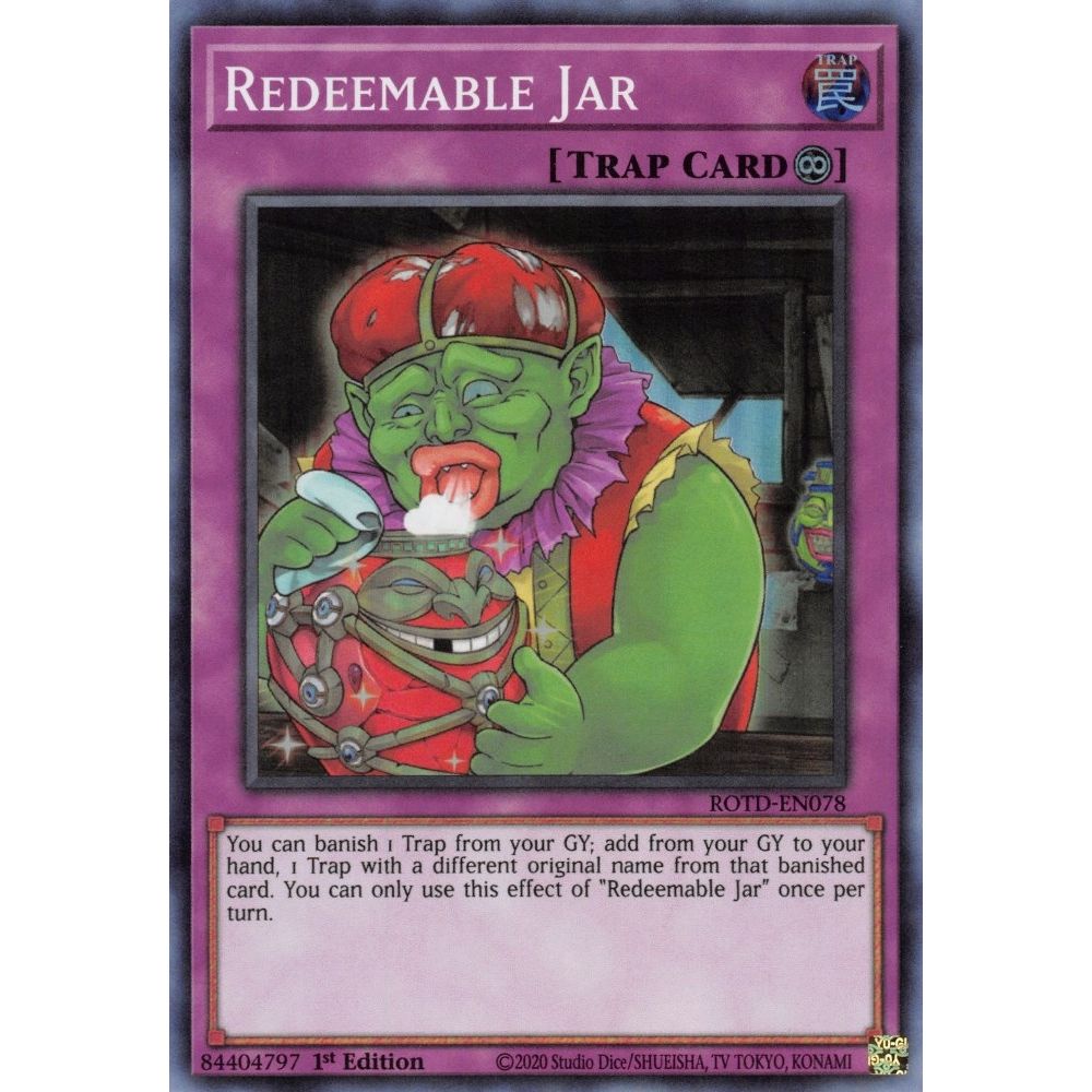 Image for Redeemable Jar (ROTD-EN078) (ROTD) - YuGiOh