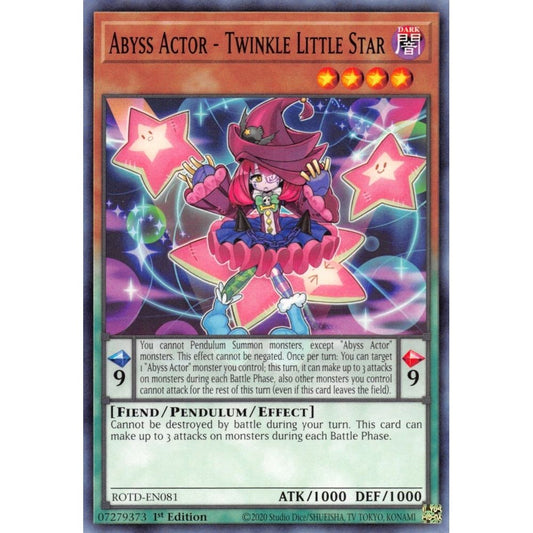 Image for Abyss Actor - Twinkle Little Star (ROTD-EN081) (ROTD) - YuGiOh