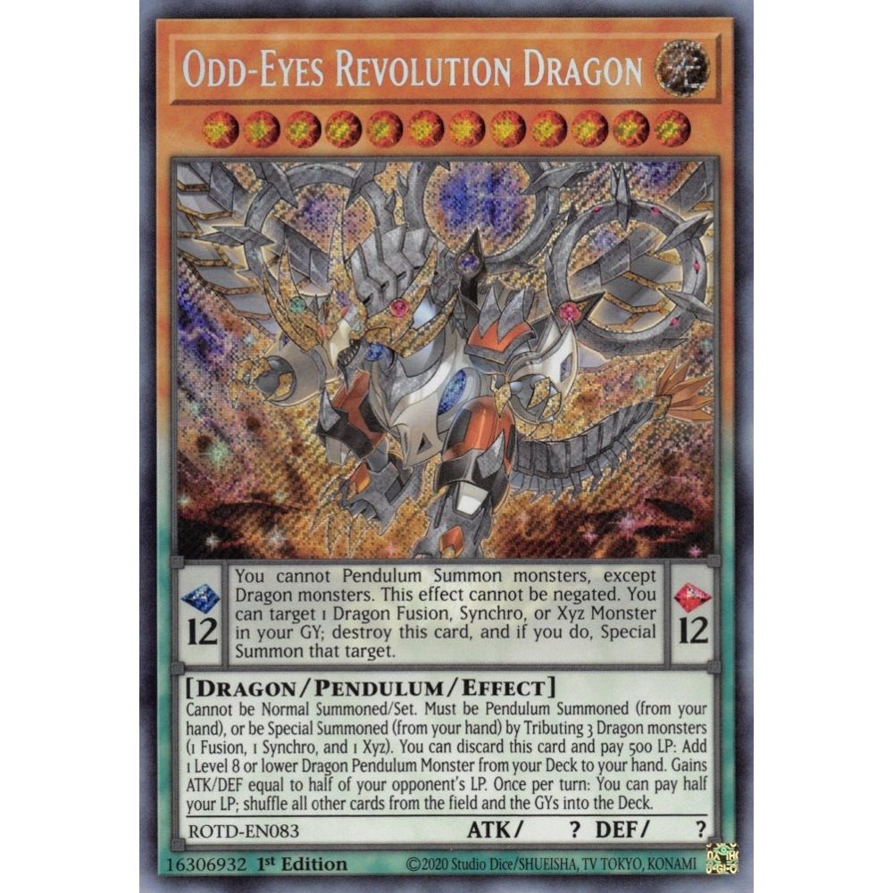 Image for Odd-Eyes Revolution Dragon (ROTD-EN083) (ROTD) - YuGiOh
