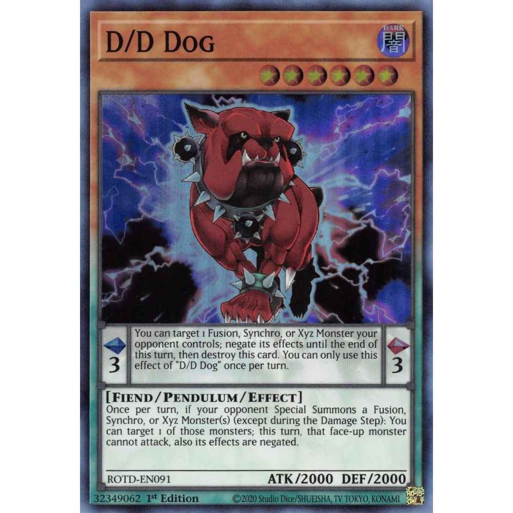 Image for D/D Dog (ROTD-EN091) (ROTD) - YuGiOh