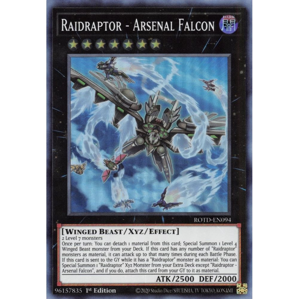Image for Raidraptor - Arsenal Falcon (ROTD-EN094) (ROTD) - YuGiOh