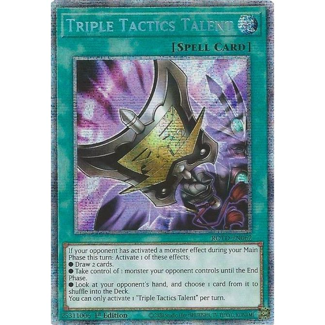Image for Triple Tactics Talent (Starlight Rare) (ROTD-EN062) (ROTD) - YuGiOh